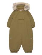 Snowsuit Nickie Tech Outerwear Coveralls Snow-ski Coveralls & Sets Green Wheat