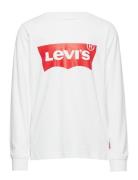 Levi's® Long Sleeve Batwing Tee Tops T-shirts Long-sleeved T-Skjorte White Levi's