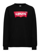 Levi's® Long Sleeve Graphic Tee Shirt Tops T-shirts Long-sleeved T-Skjorte Black Levi's