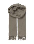 Solid Ilona Scarf Accessories Scarves Lightweight Scarves Brown Becksöndergaard