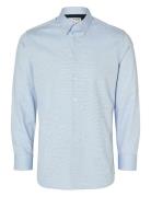 Slhslimdetail Shirt Ls Classic Noos Tops Shirts Casual Blue Selected Homme