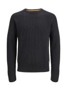 Jjpannel Knit Crew Neck Aw23 Tops Knitwear Round Necks Black Jack & J S