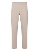 Slhstraight196-Plisse Trouser Ex Bottoms Trousers Casual Beige Selected Homme