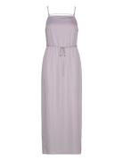 Recycled Cdc Midi Slip Dress Knælang Kjole Purple Calvin Klein