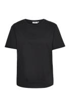 Mschterina Organic Tee Tops T-shirts & Tops Short-sleeved Black MSCH Copenhagen