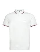 1985 Rwb Tipped Slim Polo Tops Polos Short-sleeved White Tommy Hilfiger