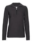 Florence Ls Roll Neck Sport Sweatshirts & Hoodies Fleeces & Midlayers Black Daily Sports