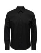 Onsandy Slim Easy Iron Poplin Shirt Noos Tops Shirts Casual Black ONLY & SONS