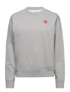 Jess Sweatshirt Gots Tops Sweatshirts & Hoodies Sweatshirts Grey Double A By Wood Wood