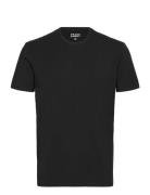 Bamboo Tee Tops T-Kortærmet Skjorte Black Frank Dandy