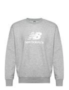 Sport Essentials French Terry Logo Crew Sport Sweatshirts & Hoodies Sweatshirts Grey New Balance