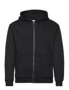 Jjebradley Sweat Zip Hood Noos Tops Sweatshirts & Hoodies Hoodies Black Jack & J S