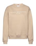 Mdrn Reg Corp Logo C-Nk Swtshrt Tops Sweatshirts & Hoodies Sweatshirts Beige Tommy Hilfiger