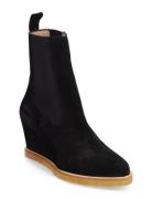 Booties - Wedge Shoes Boots Ankle Boots Ankle Boots With Heel Black ANGULUS