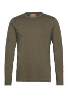 Mmgperry Ls O-Neck Tee Tops T-Langærmet Skjorte Khaki Green Mos Mosh Gallery