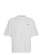 Cftue Relaxed Fit Tee With Chest Pr Tops T-Kortærmet Skjorte Cream Casual Friday