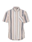 Shirt Tops Shirts Short-sleeved Beige Blend