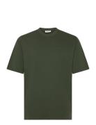 Mid Sleeve T-Shirt Gots. Tops T-Kortærmet Skjorte Green Resteröds