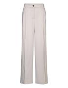 Structure Twill Wide Leg Pant Bottoms Trousers Wide Leg Grey Calvin Klein