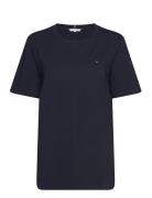 Modern Regular C-Nk Ss Tops T-shirts & Tops Short-sleeved Navy Tommy Hilfiger