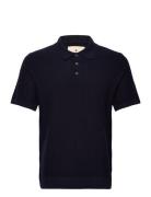 Jprblusandri Knit Polo Sn Tops Knitwear Short Sleeve Knitted Polos Navy Jack & J S