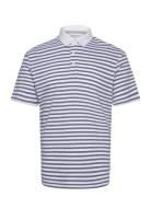 Jprcc Soft Linen Blend Ss Polo Tops Polos Short-sleeved Blue Jack & J S