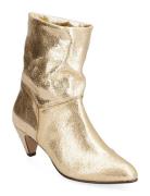 Jassi 50 Stiletto Shoes Boots Ankle Boots Ankle Boots With Heel Gold Anonymous Copenhagen