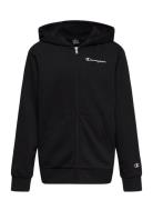 Hooded Full Zip Sweatshirt Sport Sweatshirts & Hoodies Hoodies Black Champion