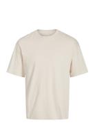 Jjeurban Edge Tee Ss O-Neck Noos Tops T-Kortærmet Skjorte Cream Jack & J S