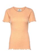 Pointella Trixy Tee Tops T-shirts & Tops Short-sleeved Orange Mads Nørgaard