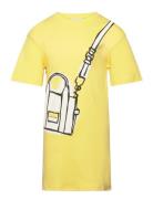 Short Sleeved Dress Dresses & Skirts Dresses Casual Dresses Short-sleeved Casual Dresses Yellow Little Marc Jacobs