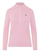 Ls 1/4 Zip Layering Sport Sweatshirts & Hoodies Fleeces & Midlayers Pink Original Penguin Golf