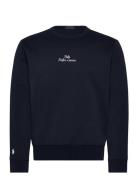 Embroidered-Logo Double-Knit Sweatshirt Tops Sweatshirts & Hoodies Sweatshirts Navy Polo Ralph Lauren