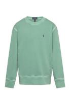 French Terry Sweatshirt Tops Sweatshirts & Hoodies Sweatshirts Green Ralph Lauren Kids