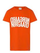 Single Organic Tuvina Tee Tops T-Kortærmet Skjorte Orange Mads Nørgaard