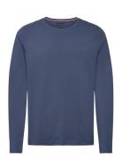 Stretch Slim Fit Long Sleeve Tee Tops T-Langærmet Skjorte Navy Tommy Hilfiger