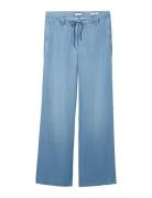 Tom Tailor Lea Wide Leg Tencel Bottoms Trousers Wide Leg Blue Tom Tailor