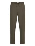 Como Tapered Drawstring Pants - Sea Bottoms Trousers Casual Khaki Green Les Deux