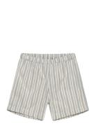 Shorts Woven Stripe W. Lining Bottoms Shorts Multi/patterned Huttelihut