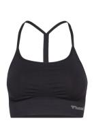 Hmltiffy Seamless Sports Top Sport Bras & Tops Sports Bras - All Black Hummel