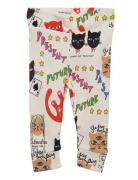 Clairvoyant Cats Aop Nb Leggings Bottoms Leggings Multi/patterned Mini Rodini