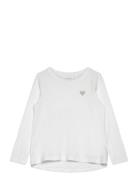 Nkfvioline Ls Loose Top Noos Tops T-shirts Long-sleeved T-Skjorte White Name It