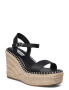 On-Edge Sandal Sko Med Kilehæl Black Steve Madden