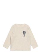 T-Shirt Longslv Tops T-shirts Long-sleeved T-Skjorte Cream Sofie Schnoor Baby And Kids