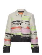 Sgkiana, 2071 Woven Jacquard Outerwear Jackets Light-summer Jacket Pink STINE GOYA