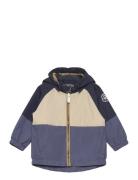 Baby Jacket -Colorblock Outerwear Shell Clothing Shell Jacket Blue Color Kids