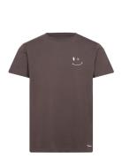 Patrick Organic Tee Tops T-Kortærmet Skjorte Brown Clean Cut Copenhagen