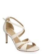 Kinsley Sandal Sandal Med Hæl Cream Michael Kors