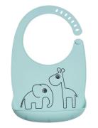 Silic Bib Deer Friends Blue Baby & Maternity Baby Feeding Bibs Sleeveless Bibs Blue D By Deer