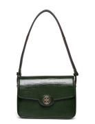 Robinson Crosshatched Convertible Shoulder Bag Bags Small Shoulder Bags-crossbody Bags Green Tory Burch